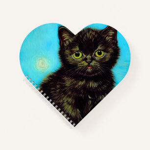 Carnet Kitten Boudeur de Style Van Gogh