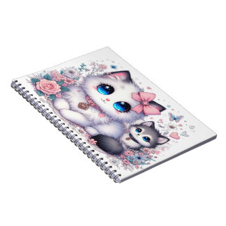Carnet Kitten Cuteness Overload : Chat et chien aux yeux
