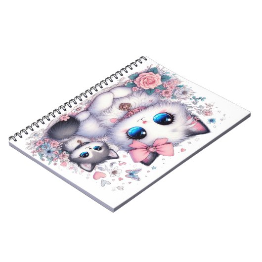 Carnet Kitten Cuteness Overload : Chat et chien aux yeux  (Côté gauche)