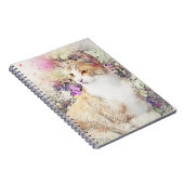 Carnet Kitten et Fleurs (Côté Droit)