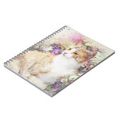 Carnet Kitten et Fleurs (Côté gauche)