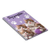 Carnet Kitten Stay Pawsitive Notebook (Côté Droit)