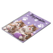 Carnet Kitten Stay Pawsitive Notebook (Côté gauche)
