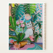 Carnet Kitty blanche dans la verdure (Dos)