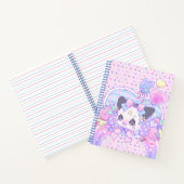 Carnet Kitty bunny - fairy kei, kawaii mignon, rose paste (Intérieur)