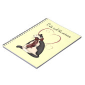 Carnet Kitty Chat avec Coeur Photo (Côté gauche)