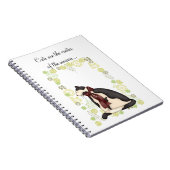 Carnet Kitty Chat avec Fleurs Photo (Côté Droit)