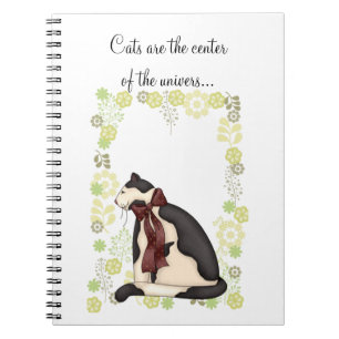 Carnet Kitty Chat avec Fleurs Photo