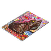 Carnet Kitty Noir Nuit Étoilée (Côté gauche)