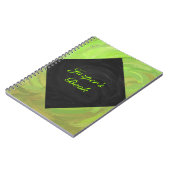 Carnet Kiwi Bash Vert et Noir Monogram (Côté gauche)