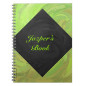 Carnet Kiwi Bash Vert et Noir Monogram (Devant)