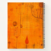 Carnet Klee - Fruits sur le rouge, art abstrait, (Dos)