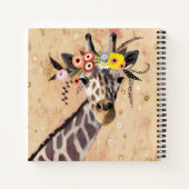 Carnet Klimt Giraffe | Couronne De Fleurs (Dos)