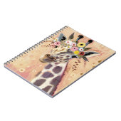 Carnet Klimt Giraffe | Orné De Fleurs (Côté gauche)