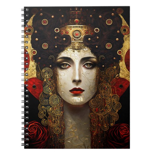 Carnet Klimt Inspirée Déesse Reine (Devant)