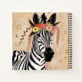 Carnet Klimt Zebra | Couronne De Fleurs (Dos)