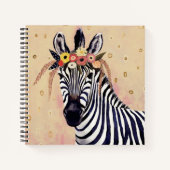 Carnet Klimt Zebra | Orné De Fleurs (Devant)