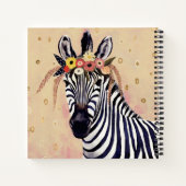 Carnet Klimt Zebra | Orné De Fleurs (Dos)