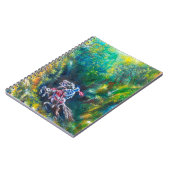 CARNET KNIGHT LANCELOT, CHEVAL EN FORÊT VERTE (Côté gauche)