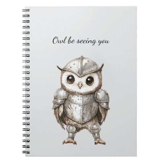Carnet Knight Owl in Shining Armor (Devant)