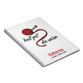 Carnet Knit Rouge Rapide, Mourir Chaud (Côté Droit)