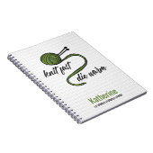 Carnet Knit Vert Olive Rapide, Mourir Chaud (Côté Droit)