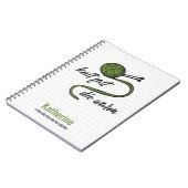 Carnet Knit Vert Olive Rapide, Mourir Chaud (Côté gauche)