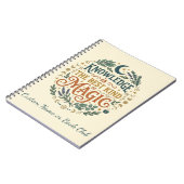 Carnet Knowledge is Magic Witchy Book Dark Academia (Côté gauche)