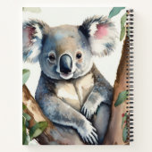 Carnet Koala assis dans un eucalyptus (Dos)