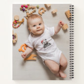 Carnet koala bébé en casquette de noël, personnalisable (Dos)