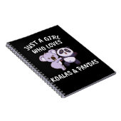 Carnet Koala Cadeaux femmes Panda filles mignonne Koala e (Côté Droit)