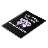 Carnet Koala Cadeaux femmes Panda filles mignonne Koala e (Côté gauche)
