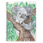 Carnet Koala dans la peinture d'arbre Eucalyptus (Devant)