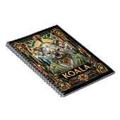 Carnet Koala, faune Art déco (Côté Droit)