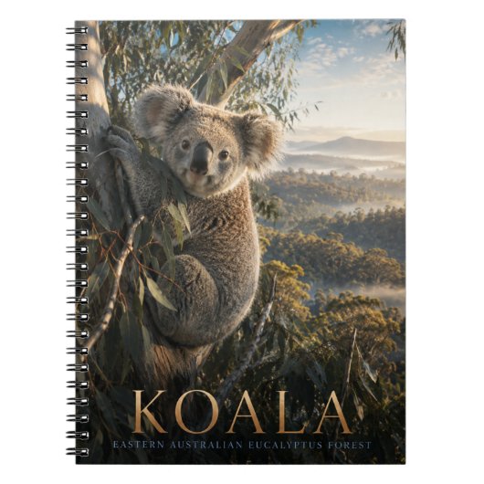 Carnet Koala Forêt d'Eucalyptus ANIMAUX (Devant)