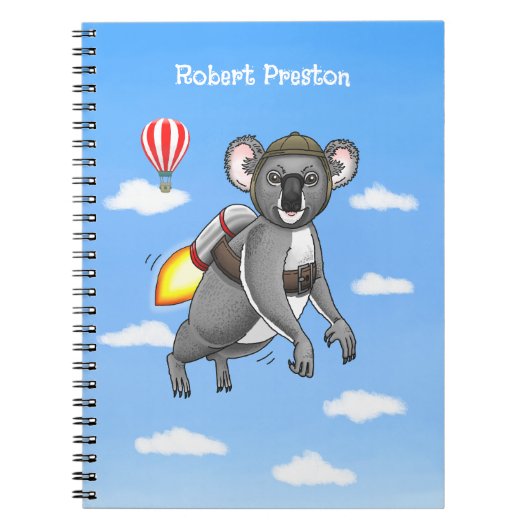 Carnet Koala Fusée (Devant)