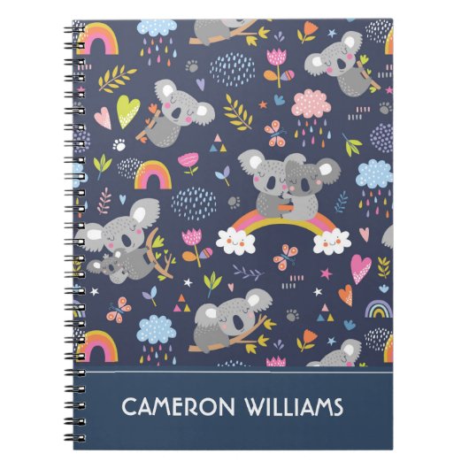 Carnet Koala Rainbow Love Motif (Devant)