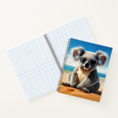 Carnet Koala sur une plage de sable (Intérieur)