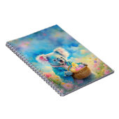 Carnet Koala tenant un panier d'œufs de Pâques (Côté Droit)