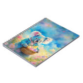 Carnet Koala tenant un panier d'œufs de Pâques (Côté gauche)