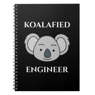 Carnet Koalafied Engineer Cute Koala Funny Job Pun