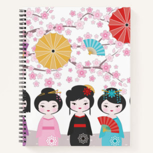 Carnet Kokeshi Dolls