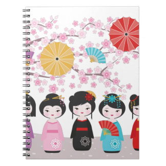 Carnet Kokeshi Dolls