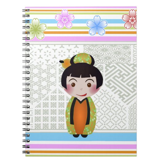 Carnet kokeshi noshi (Devant)