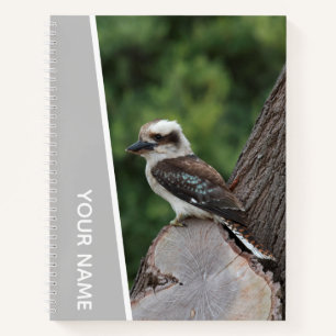 Carnet Kookaburra Australie Oiseau Rieur, Argent