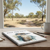 Carnet Kookaburra sur une branche, coutume