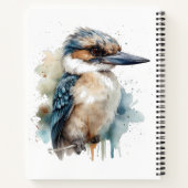 Carnet Kookaburra sur une branche, coutume (Dos)