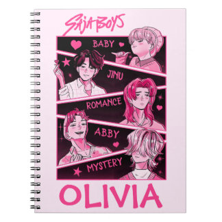 Carnet KPop Demon Hunters Notebook, Kids Saja Boys