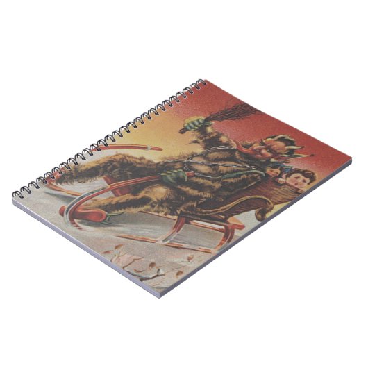 Carnet Krampus Kidnapping d'enfants Sleigh (Côté gauche)