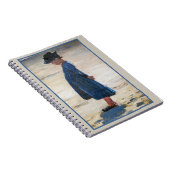 Carnet Kroyer - Petite fille debout sur la plage de Skage (Côté Droit)